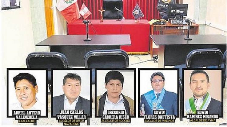 Fiscalía solicita 9 meses de prisión preventiva para alcaldes investigados por colusión y crimen organizado