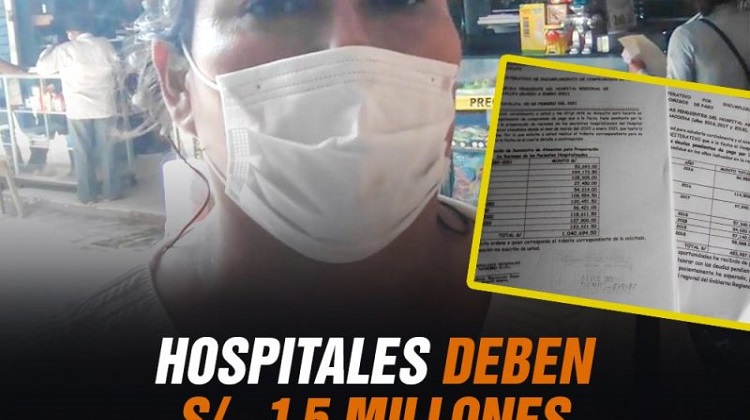 Pucallpa: Hospitales deben S/ 1.5 millones a una proveedora