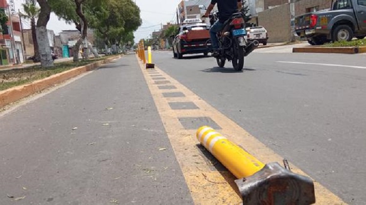 Trujillo: Contraloría observa proyecto de la ciclovía, mientras que los bolardos desaparecen