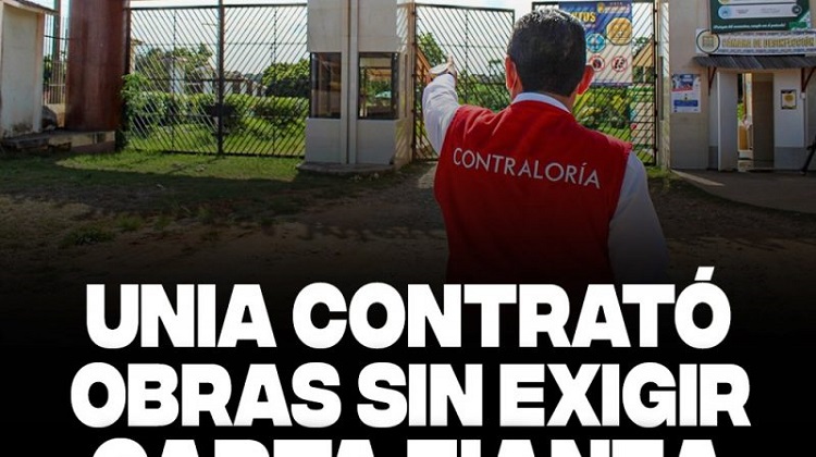 UNIA contrató obras sin exigir carta fianza