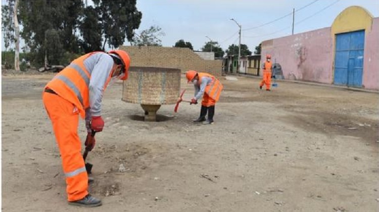 Ejecutan mantenimiento y mejoramiento de ocho parques y losas deportivas en Ascope