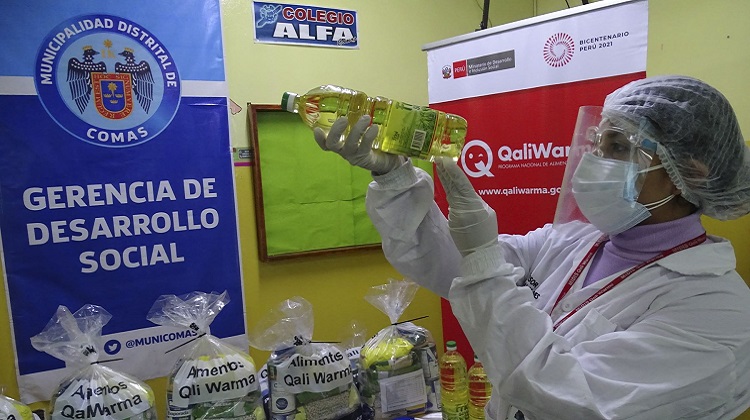 Midis Qali Warma lleva 99 toneladas de alimentos para Ate, Comas e Independencia