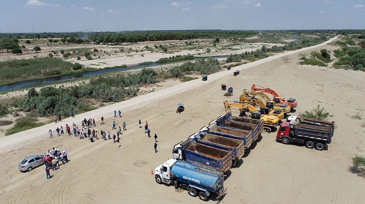 La ejecución del tramo 1 de las defensas ribereñas del Río Piura entra en su etapa final