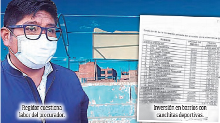 Regidor asegura que procurador municipal hace perder procesos