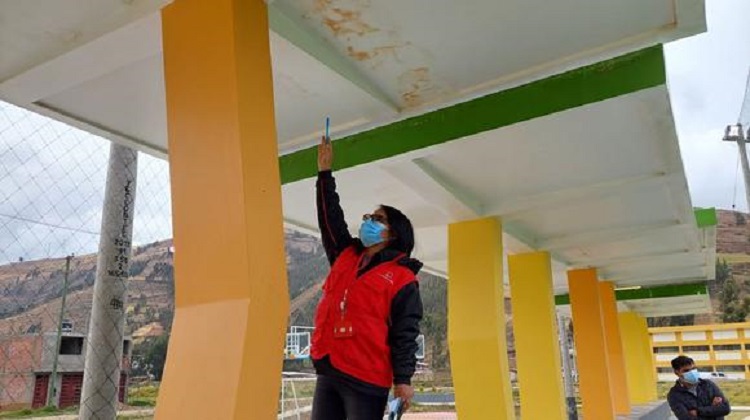 Encuentran falencias en obras deportivas de la Universidad Nacional Autónoma de Tayacaja