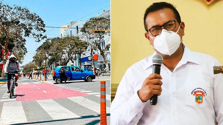 Chiclayo: denuncian que alcalde Marcos Gasco incumple con obra de ciclovía