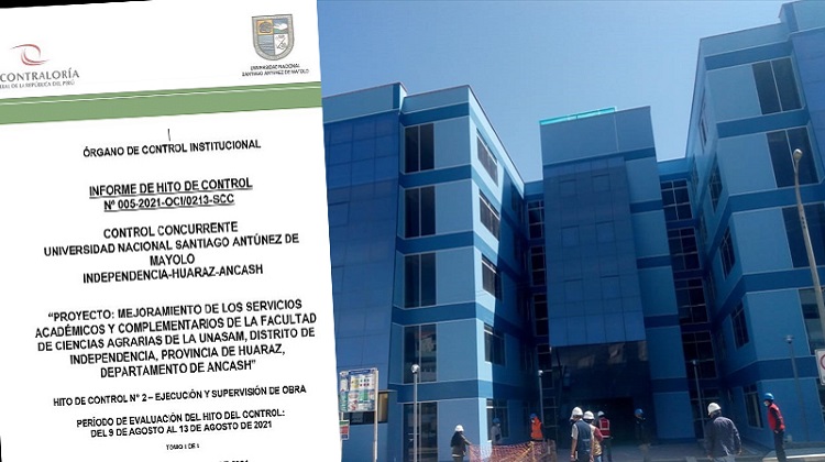 Áncash: detectan pisos deteriorados en edificio de S/ 13.9 millones que construye Unasam