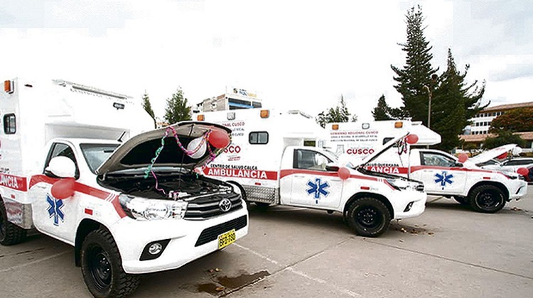 Gobierno Regional de Cusco compra ambulancias sin sistema de protección