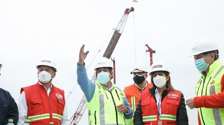 Ministro de Transportes supervisó obras de la Vía de Evitamiento de Chimbote