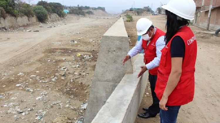Trujillo: construcción irregular de avenida y muro de contención ocasionó perjuicio por más de S/ 225 mil