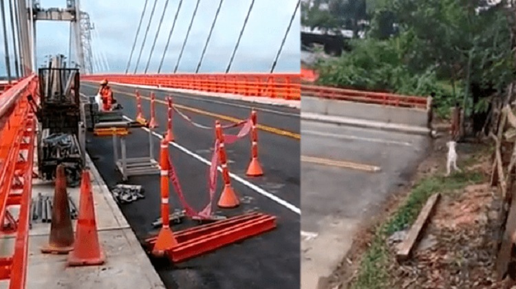 El puente Nanay considerado el más largo del Perú termina en un huerto de frutas [VIDEO]