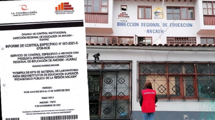 Áncash: Dirección Regional de Educación favoreció a proveedor en compras para 6 institutos