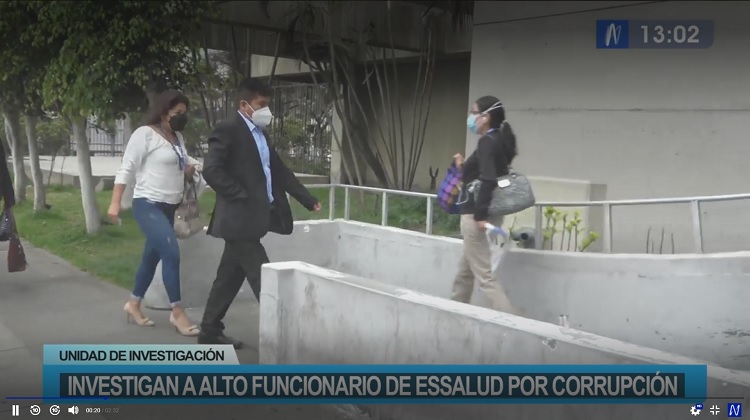 Investigan a alto funcionario de Essalud por corrupción junto al hermano de Mario Carhuapoma