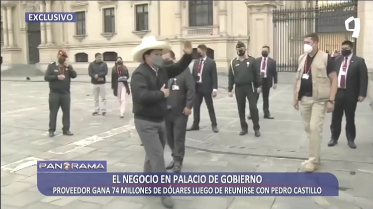 Proveedor habría visitado a Pedro Castillo dos semanas antes de ganar licitación de $ 74 millones