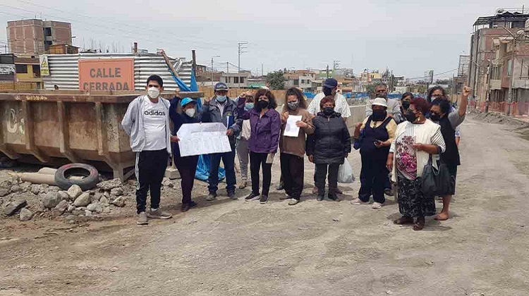 Arequipa: vecinos de Santa Rosa piden transparencia a municipalidad por obra de intercambio vial