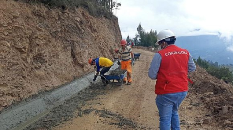 La Libertad: Contraloría advierte trabajos inconclusos en rehabilitación vial en distrito de Mollepata