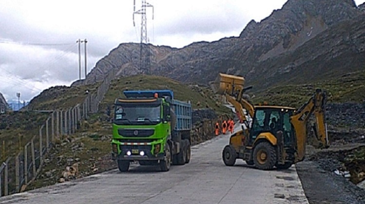 Ministerio de Transportes avanza en el mejoramiento de la carretera Oyón-Ambo