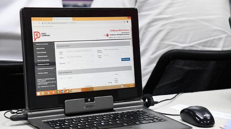 Perú Compras destaca ahorro de entidades que usan catálogos electrónicos