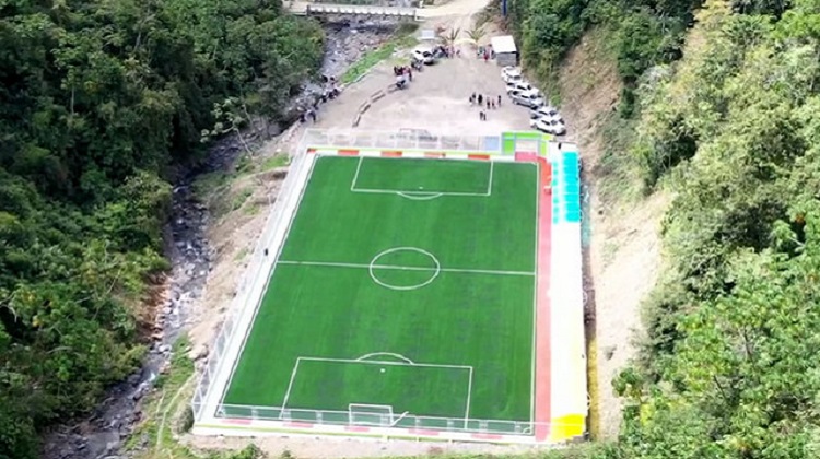 Sandia: obra de infraestructura deportiva fue ejecutada con una serie de deficiencias