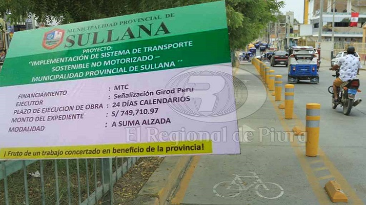 Sullana: la desatinada acción y el despilfarro en la construcción de ciclovía en la ciudad