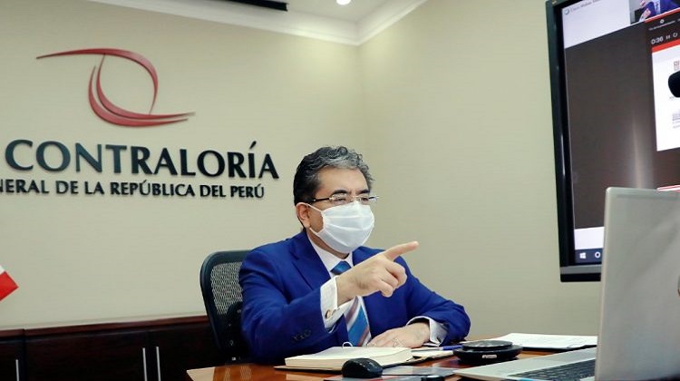 Pedro Castillo se reunió con el contralor Nelson Shack para discutir implicancias del proyecto de ley que hace vinculante el control concurrente