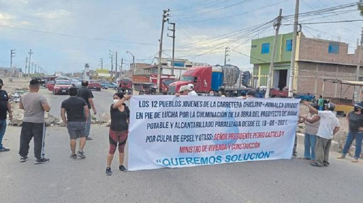 Lambayeque: Obra para los 12 pueblos jóvenes de Pomalca irá a un arbitraje