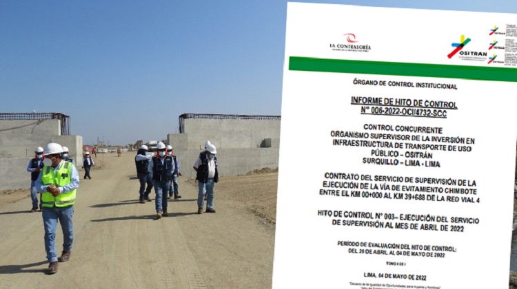 Vía de Evitamiento de Chimbote: alertan riesgo que afecta control del avance de obras