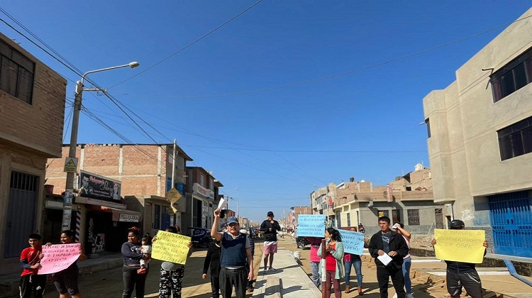 Chiclayo: denuncian retraso en obra de pavimentación en distrito de José L. Ortiz