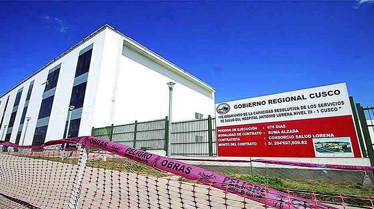 Cusco: conclusión de hospital Lorena podría costar casi S/1 000 millones