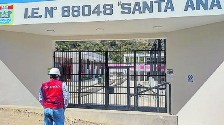 Detectan deficiencias en obra de colegio en Áncash