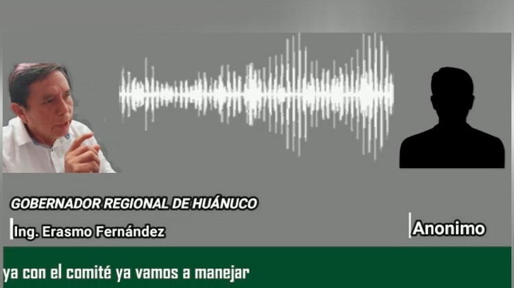 Huánuco: Filtran un nuevo audio atribuido a gobernador regional sobre licitaciones