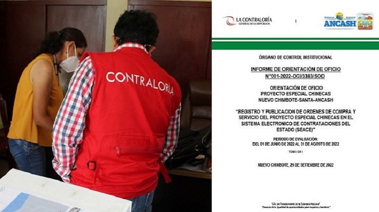 Chinecas mantiene desactualizado registro de órdenes de compra y servicios en Seace
