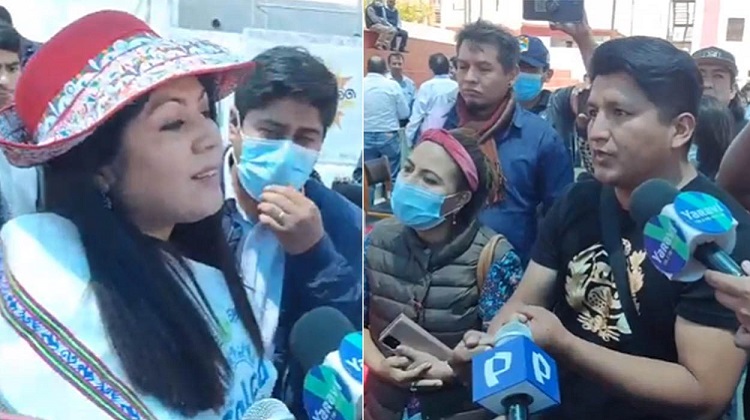 Proveedores impagos del hospital Honorio Delgado encararon a gobernadora de Arequipa