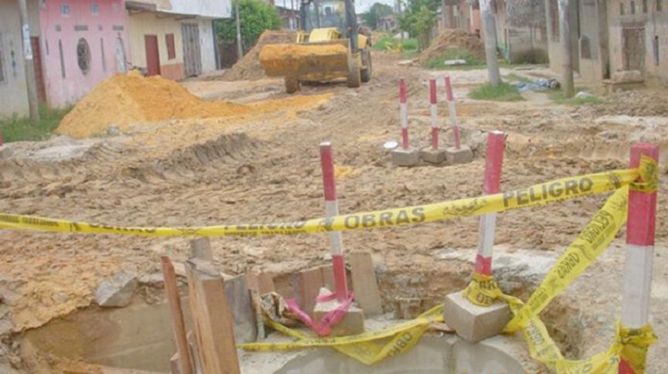 Gestión saliente de Municipalidad de Sechura deja obra de agua paralizada en Parachique