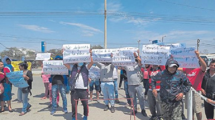 Gobierno Regional de Lambayeque les mintió con una obra y protestan