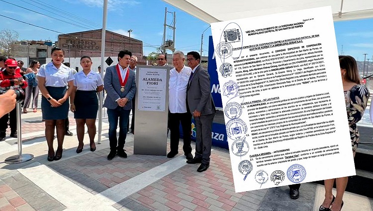 Alcalde de SMP inaugura alameda que compromete recursos de municipalidad por S/ 4,6 millones