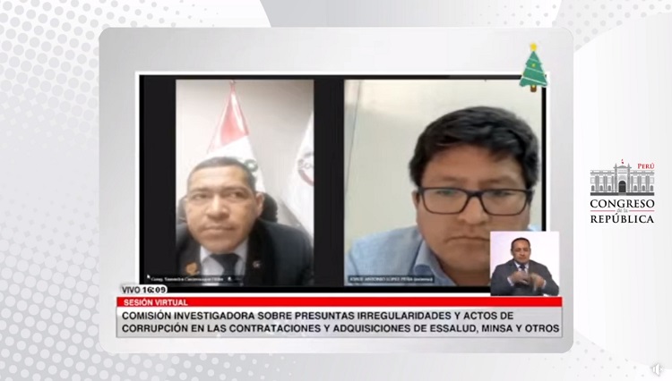 Exministro de Salud, Jorge López, respondió por presuntas irregularidades en hospital de Ate
