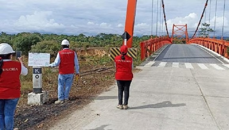 Hallan perjuicio de S/ 1.8 millones por pagos irregulares en liquidación de puente Cholón-Huánuco