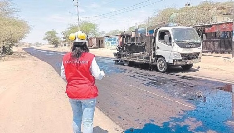 Piura: La Contraloría observa obra de S/ 16 millones de camino vecinal La Legua