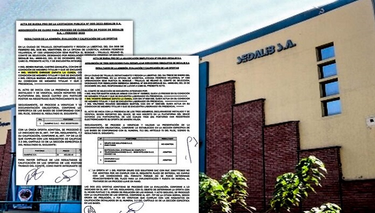 Sedalib: Funcionario vinculado a licitación irregular sigue integrando comités de selección