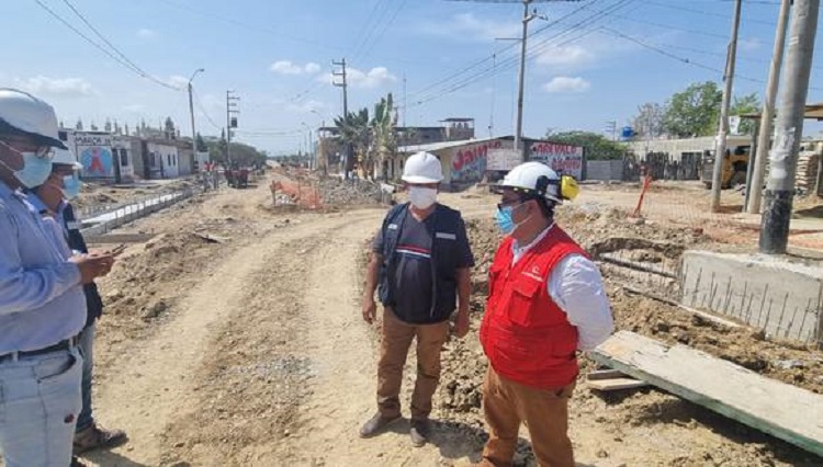 Tumbes: Detectan irregularidades en obra de rehabilitación de pistas y veredas en Papayal