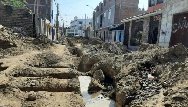 Chincha: Dejan obra inconclusa de la Municipalidad ubicada cerca al Hospital San José