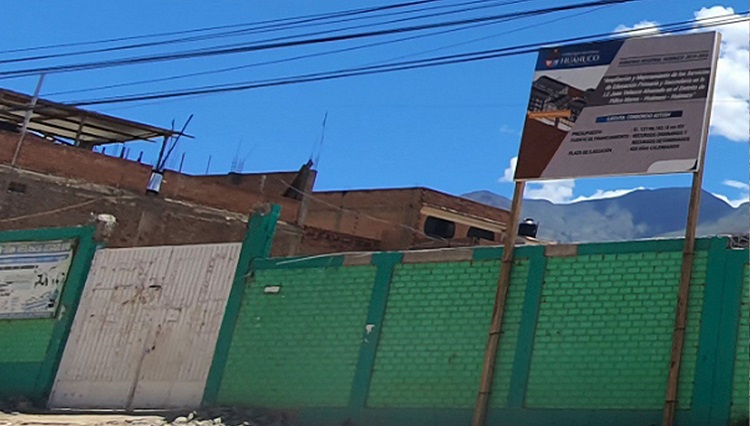Recién en mayo reiniciaría construcción de I. E. Juan Velasco