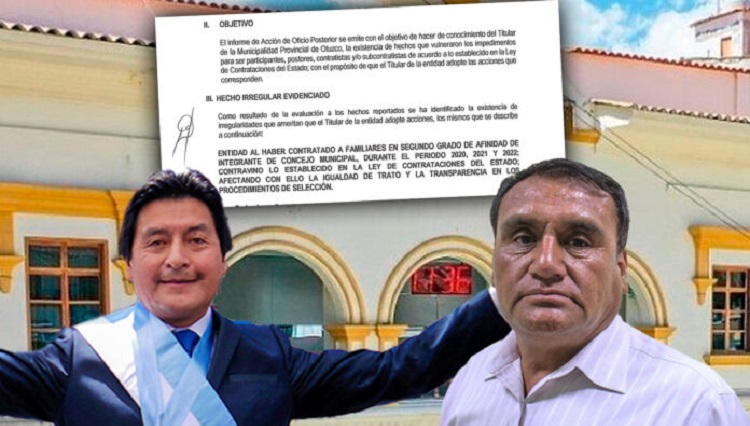Otuzco: exgestión de Heli Verde contrató a cuñados de regidor Federico Castillo pese a estar impedidos mediante ley