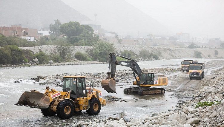 El Niño global: MVCS intensifica trabajos de descolmatación en el río Rímac