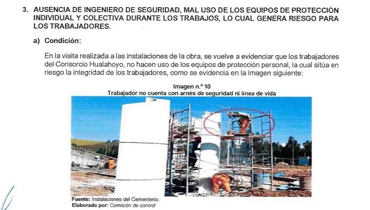 Persisten irregularidades en construcción del Cementerio de la SBH