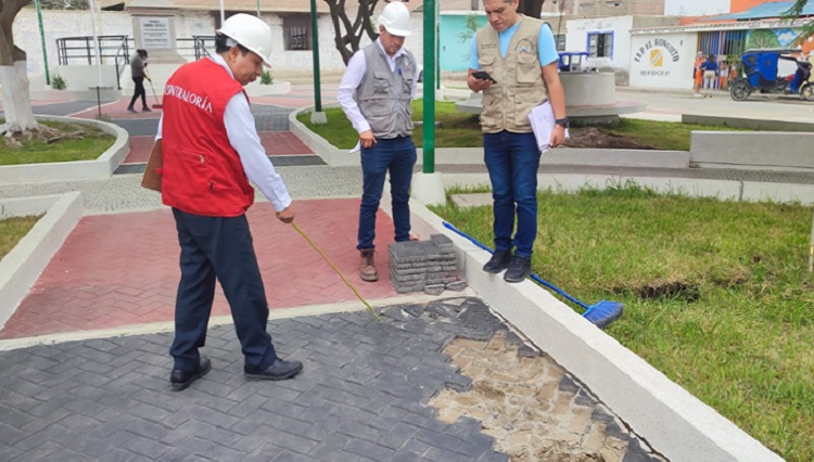 Contraloría detecta 18 desperfectos en obra que tuvo el visto bueno del municipio de Casma
