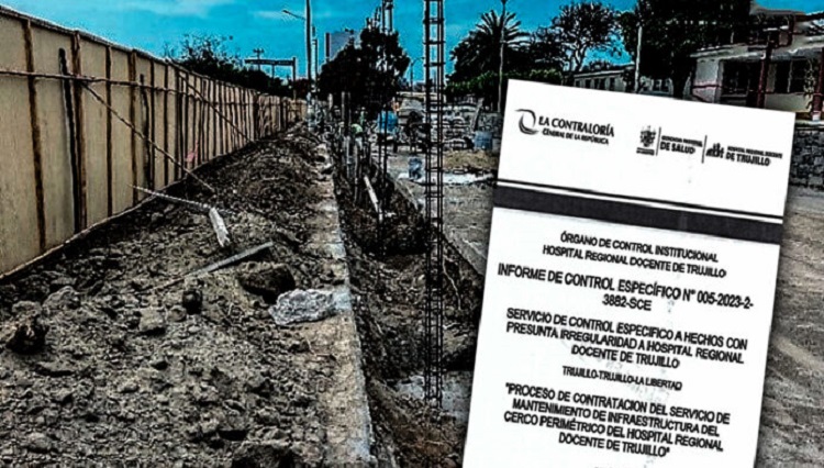 Contraloría detectó irregularidades en proceso de selección para servicio en Hospital Regional Docente de Trujillo