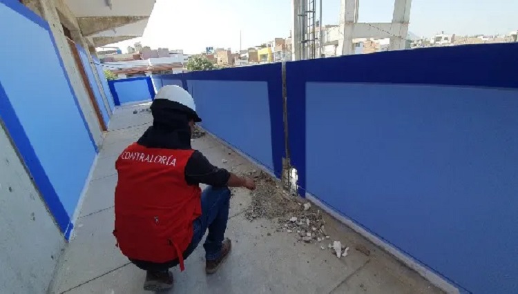 Contraloría alerta trabajos inconclusos en la I.E. ´María Negrón Ugarte´ de Trujillo