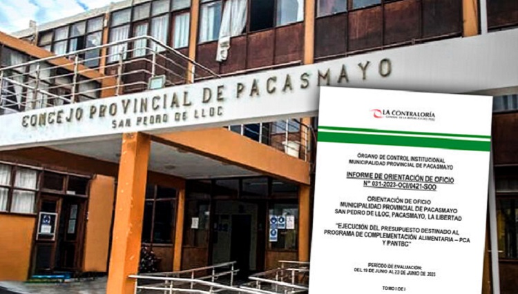 Contraloría: municipio de Pacasmayo tiene desabastecido a comedores sociales